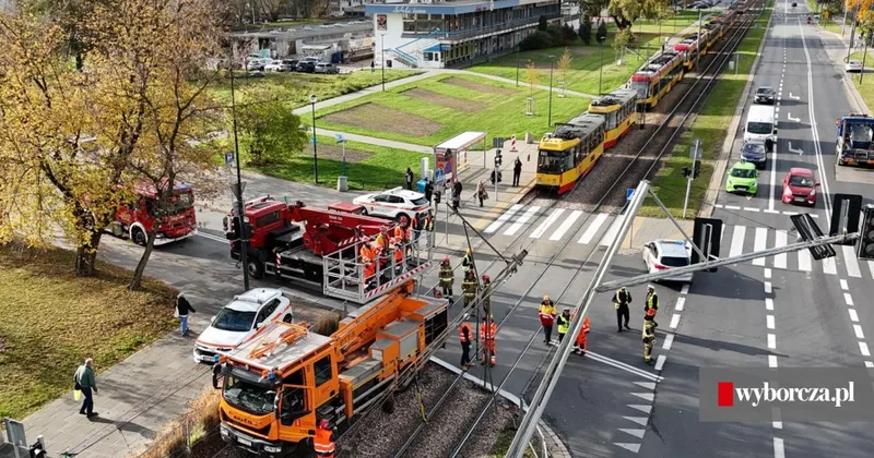 Ogromne utrudnienia tramwajowe w Warszawie. Dwa dni bez kursów - Warszawa.Wyborcza.pl