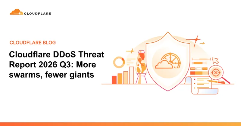 Cloudflare DDoS Threat Report 2026 Q3: More swarms, fewer giants - Cloudflare Blog