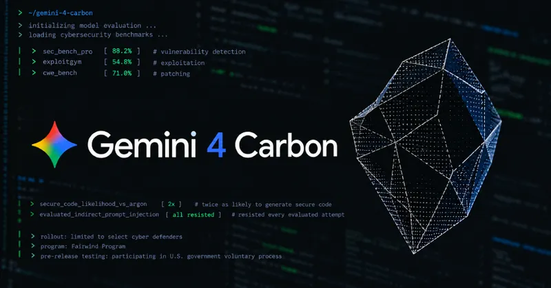 Google's Gemini 4 Carbon Leads Benchmarks for Finding, Exploiting, and Patching Vulnerabilities