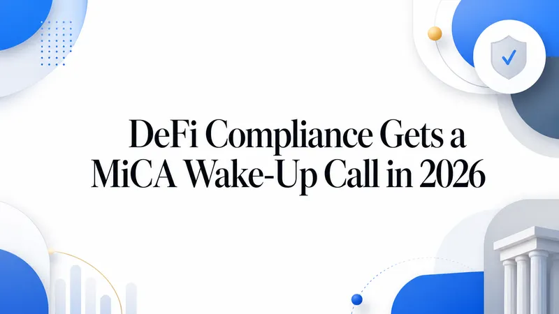 DeFi Compliance Gets a MiCA Wake-Up Call in 2026 - OneSafe