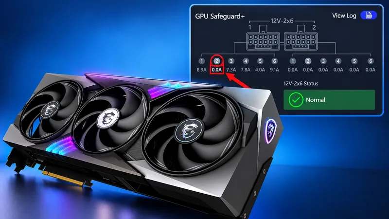 Second MSI RTX 5090 Seemed Fine On Arrival Until Safeguard+ Helped User Identify Uneven Load On Pins Before The Connector Melted - Wccftech