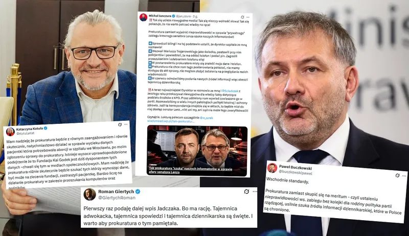 WP donosi, że po ujawnieniu afery senatora Lenza z KO, prokuratura szukała haków na jej dziennikarza - Donald.pl