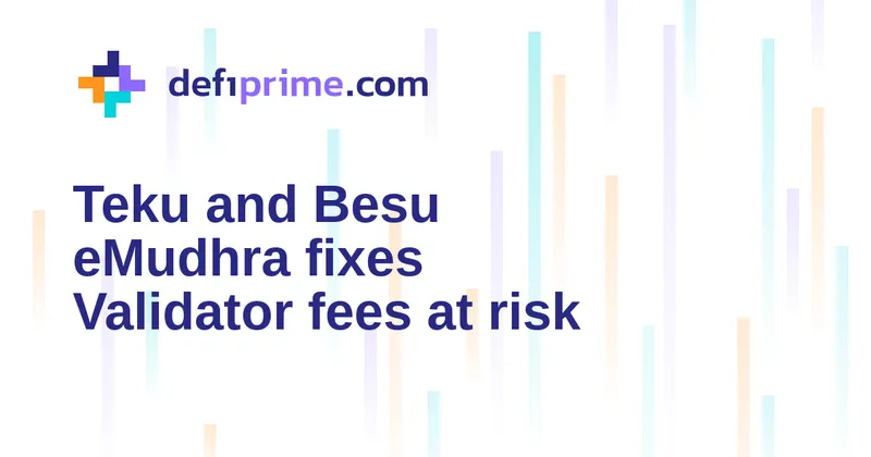 Teku and Besu remove eMudhra roots after validator fee-risk warning