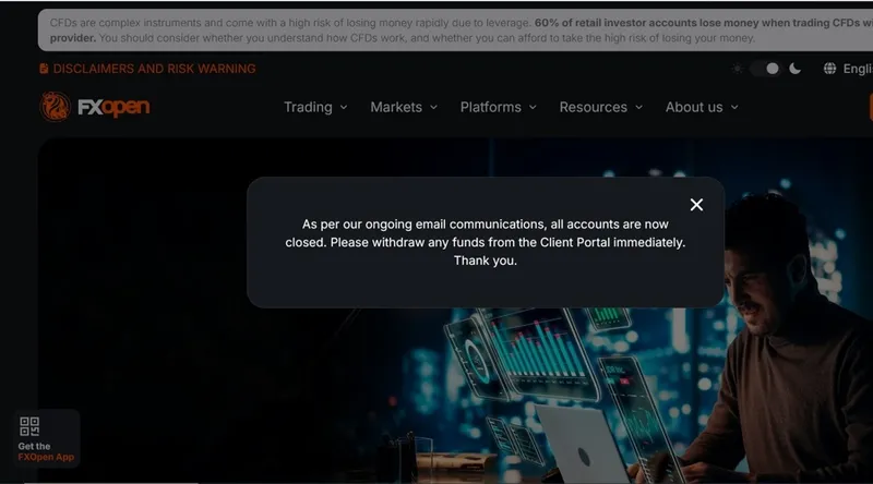 FXOpen UK Closes Client Accounts and Seeks to Cancel FCA Licence