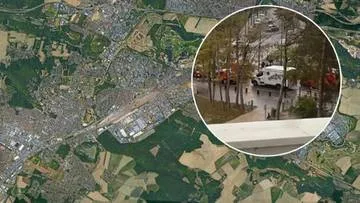Panika na przedmieściach Paryża. Mężczyzna otworzył ogień z karabinu maszynowego
