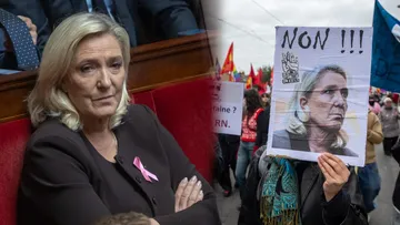 Starcia we Francji przed wystąpieniem Le Pen. "Oddaj pieniądze, Marine"