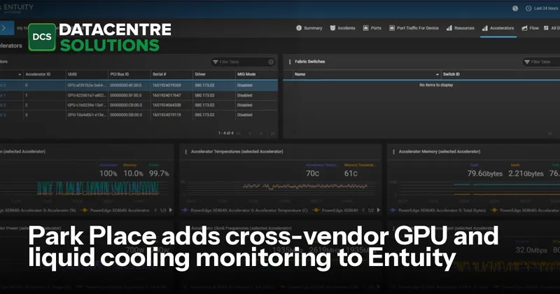 Park Place adds cross-vendor GPU and liquid cooling monitoring to Entuity - Data Centre Solutions