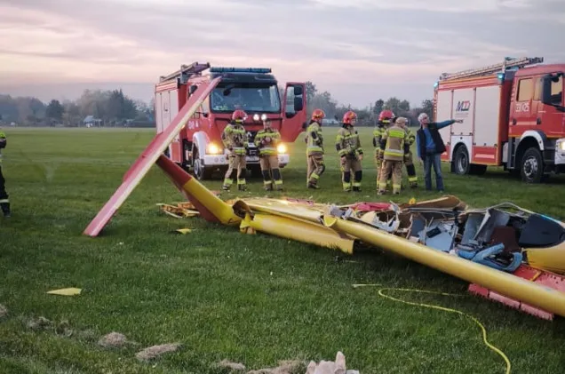 Maszyna spadła, pilot nie żyje. Wypadek szybowca w Pomorskiem