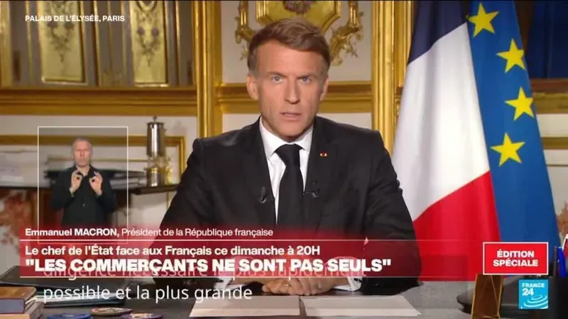 Macron says 'nothing justifies' violence in protests during address to nation