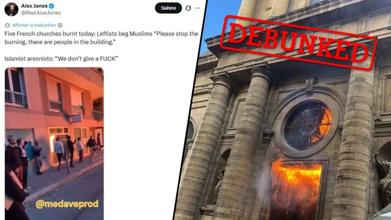 'Five churches set on fire by Muslims?' Fake news by Islamophobic social media accounts