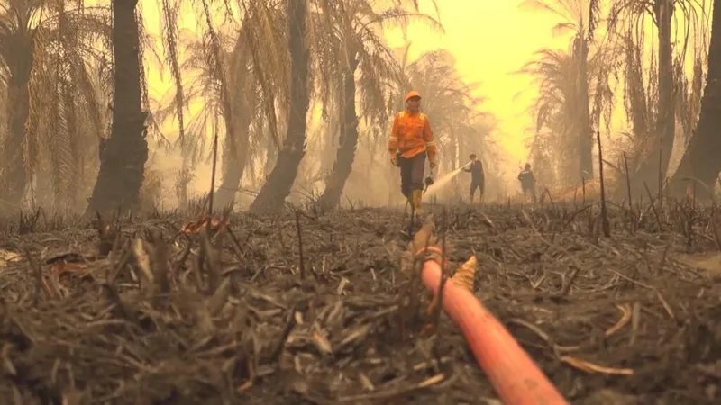 Indonesia continues to battle wildfires, with nearly 2 million hectares burned