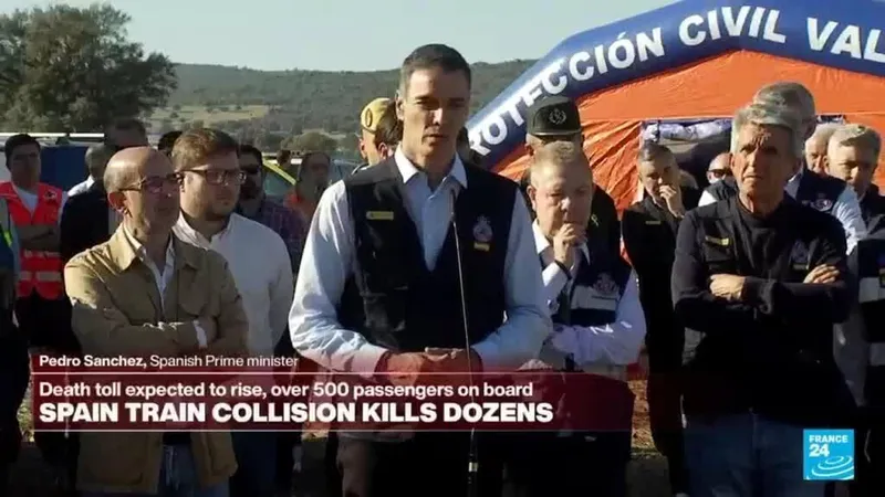 Spain: PM Sanchez gives speech on train collision