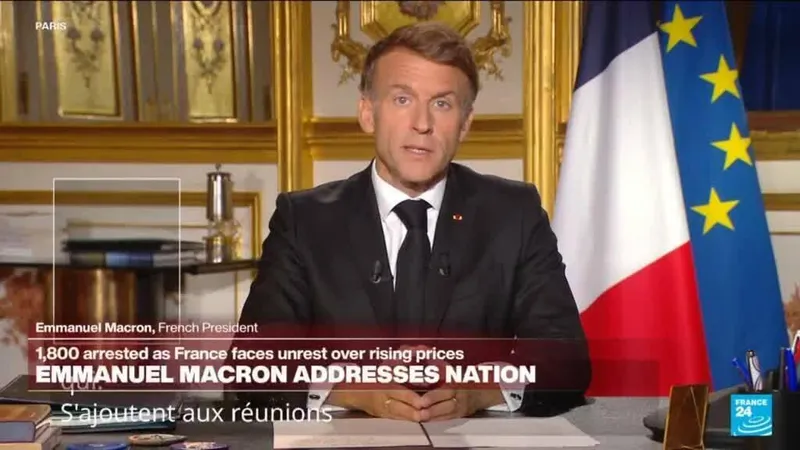 REPLAY: French President Emmanuel Macron addresses the nation after unrest