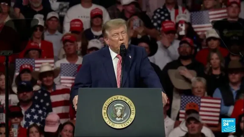 Trump campaigns in deep-red states, fearing Democratic wave