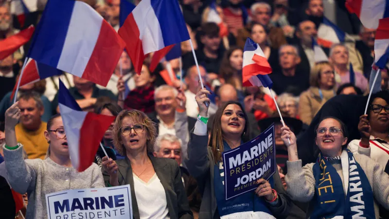French far-right leader Le Pen seeks to leverage unrest in presidential campaign kick-off