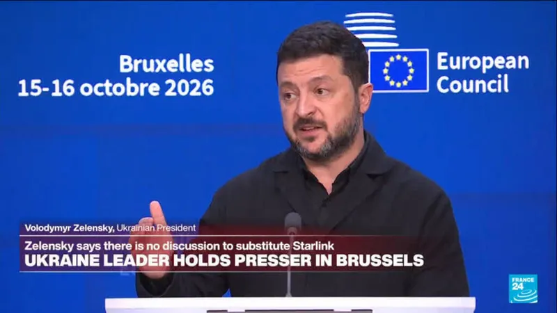 REPLAY: Ukraine's Zelensky holds presser in Brussels
