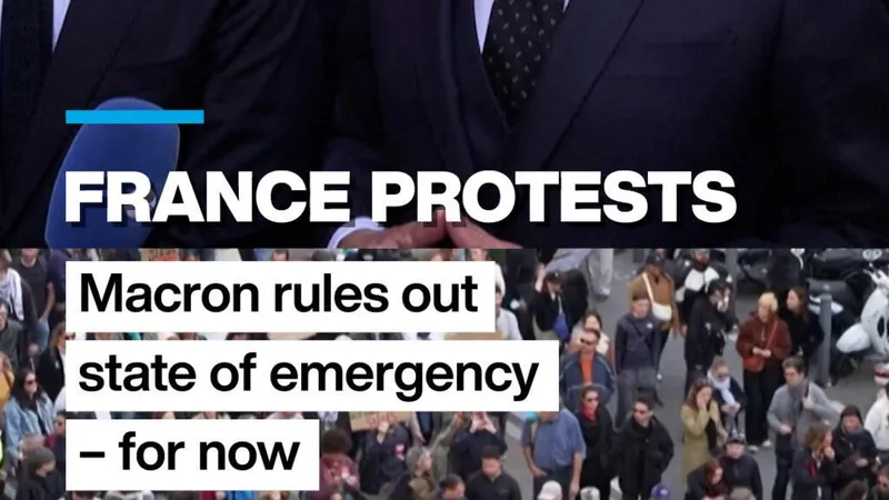 France protests: Macron rules out state of emergency – for now