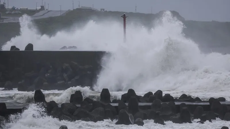 Taiwan shuts down schools and businesses as Typhoon Champi approaches