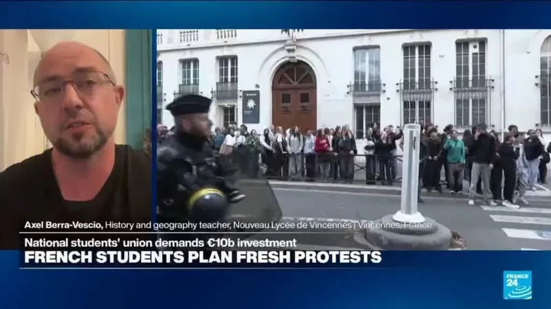 French student protests: 'There's been lack of investment in education for years now'
