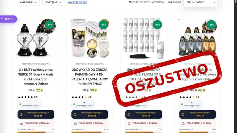 Znicze za grosze? Uważaj! Oszuści zastawiają pułapki przed Wszystkimi Świętymi - TVP Katowice