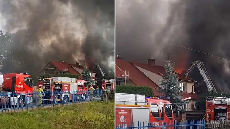 Pożar sklepu rolniczego. Nie żyje dwóch strażaków - TVP Info
