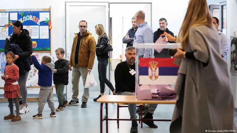Serbia votes in closely fought election as student-led opposition challenges Aleksandar Vucic's grip on power