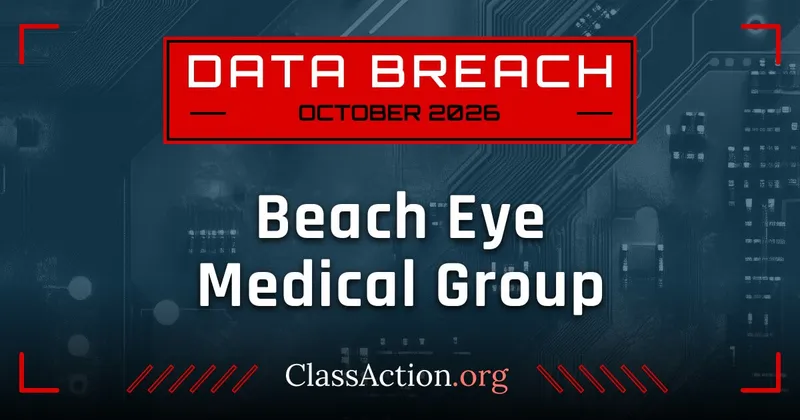 Beach Eye Medical Group Data Breach? Lawyers Investigate Reports - ClassAction.org