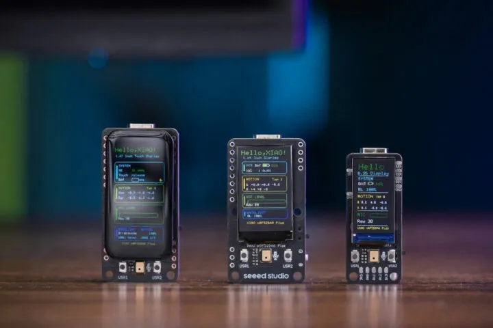 Seeed Studio XIAO IPS display series features ESP32-S3 or nRF52840 SoC with 0.96-inch to 1.47-inch LCD options