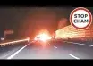 Wypadek Audi na autostradzie A2